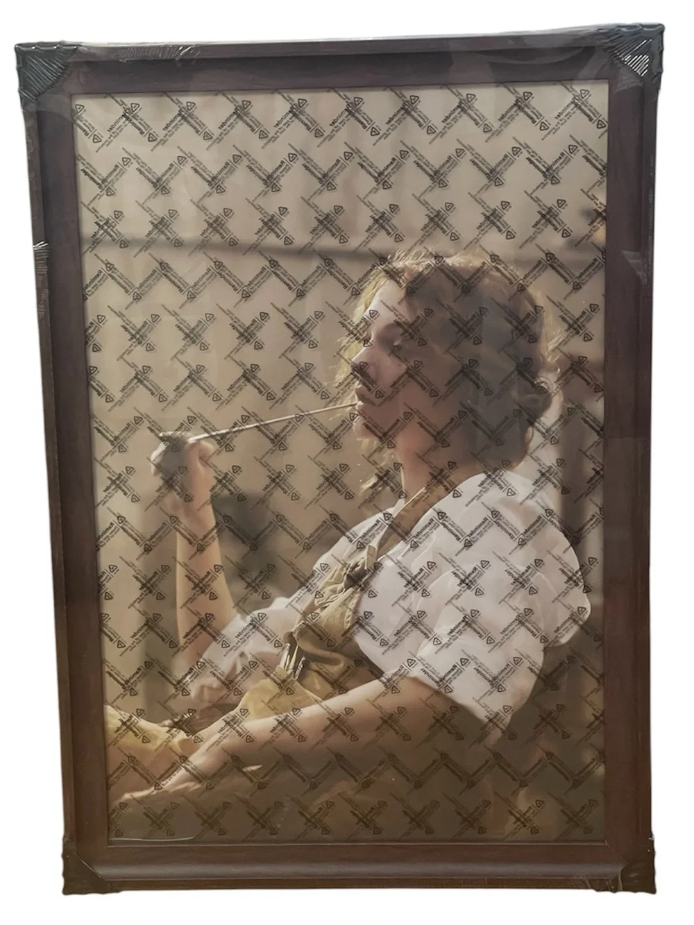 Tinkeps 16x24 Walnut Brown Picture Frame Wall Hanging Plexiglass Display New